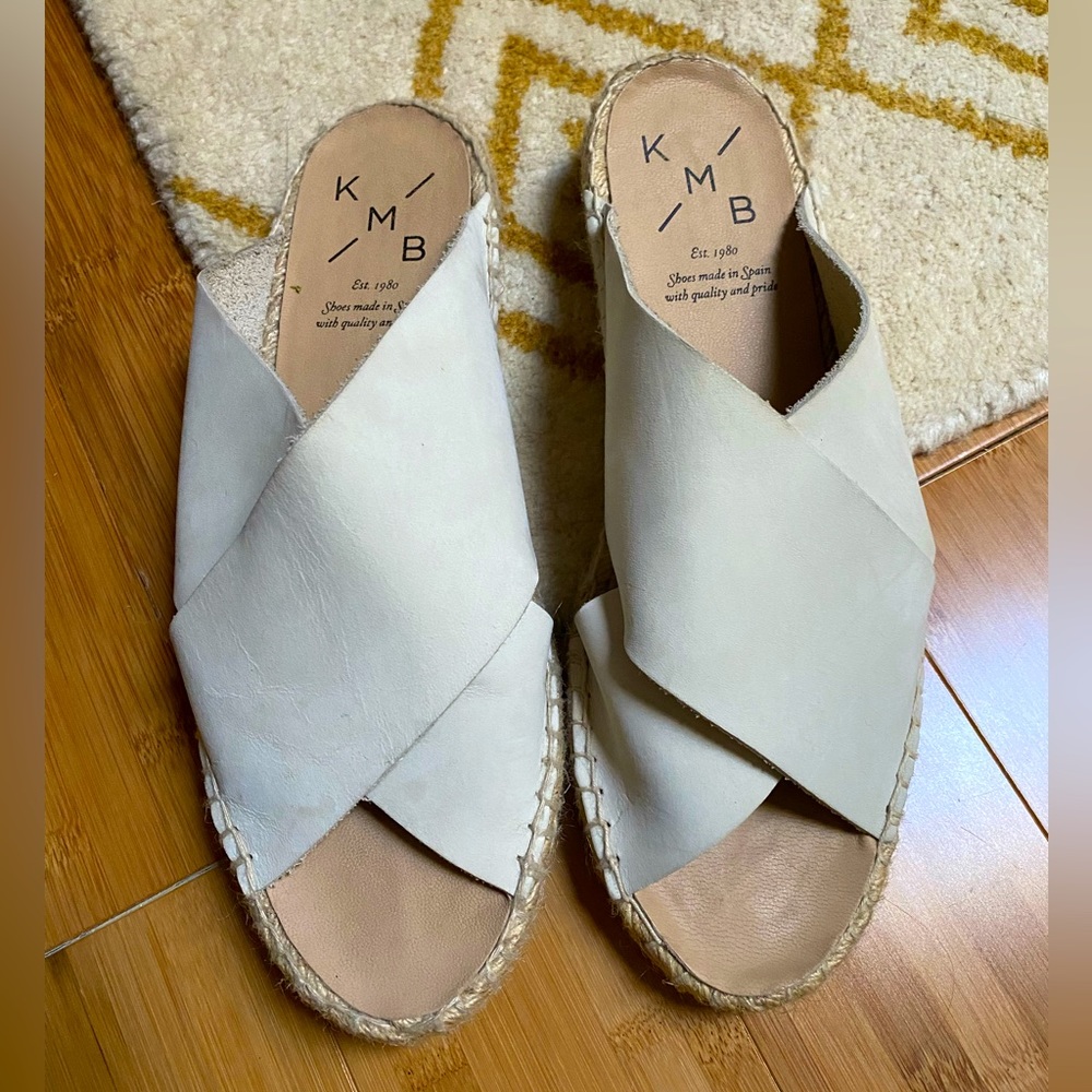 KMB leather sandal espadrilles - Anthropologie